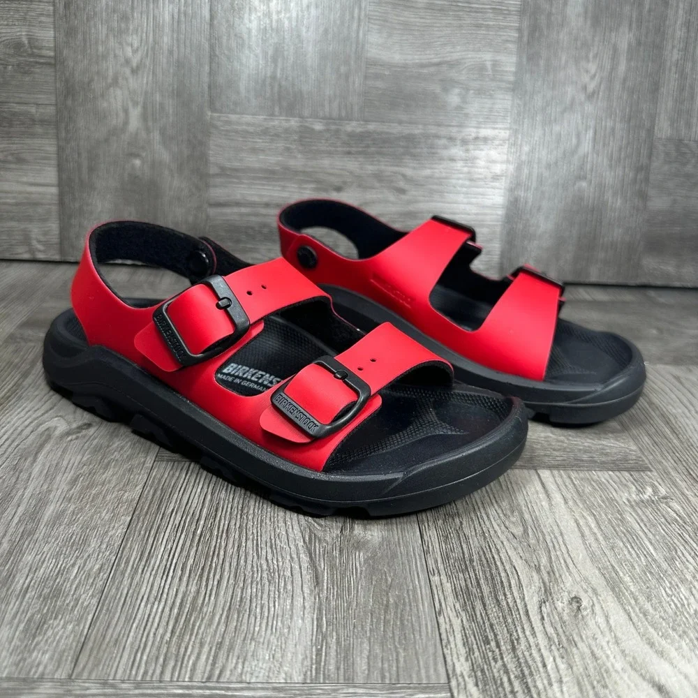 Birkenstock Mogami Sandals Kids 32 Red Black Waterproof Active Outdoor NEW